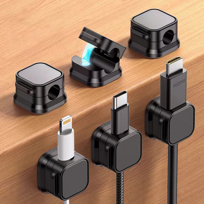 Cable Organizer Magnetic - Magnetic Cable Clip Cable Holder Adhesive