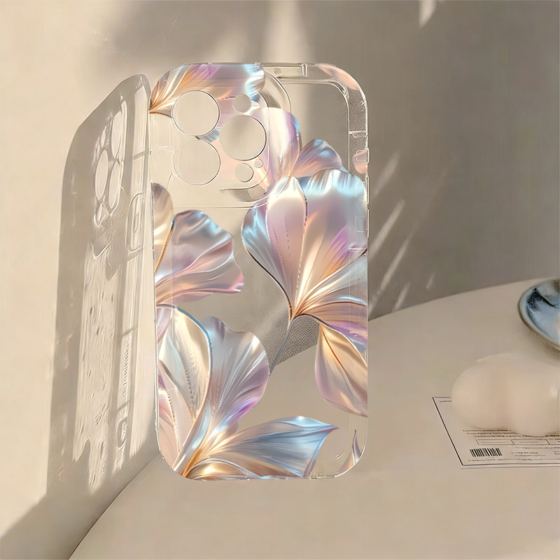 Xiaomi Phone Accessories - Colorful Metallic Ginkgo Print Phone Case