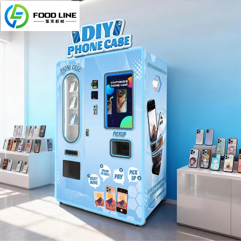 Phone Accessories Vending Machine - FOODLINE Phone Case Vending Machine Human