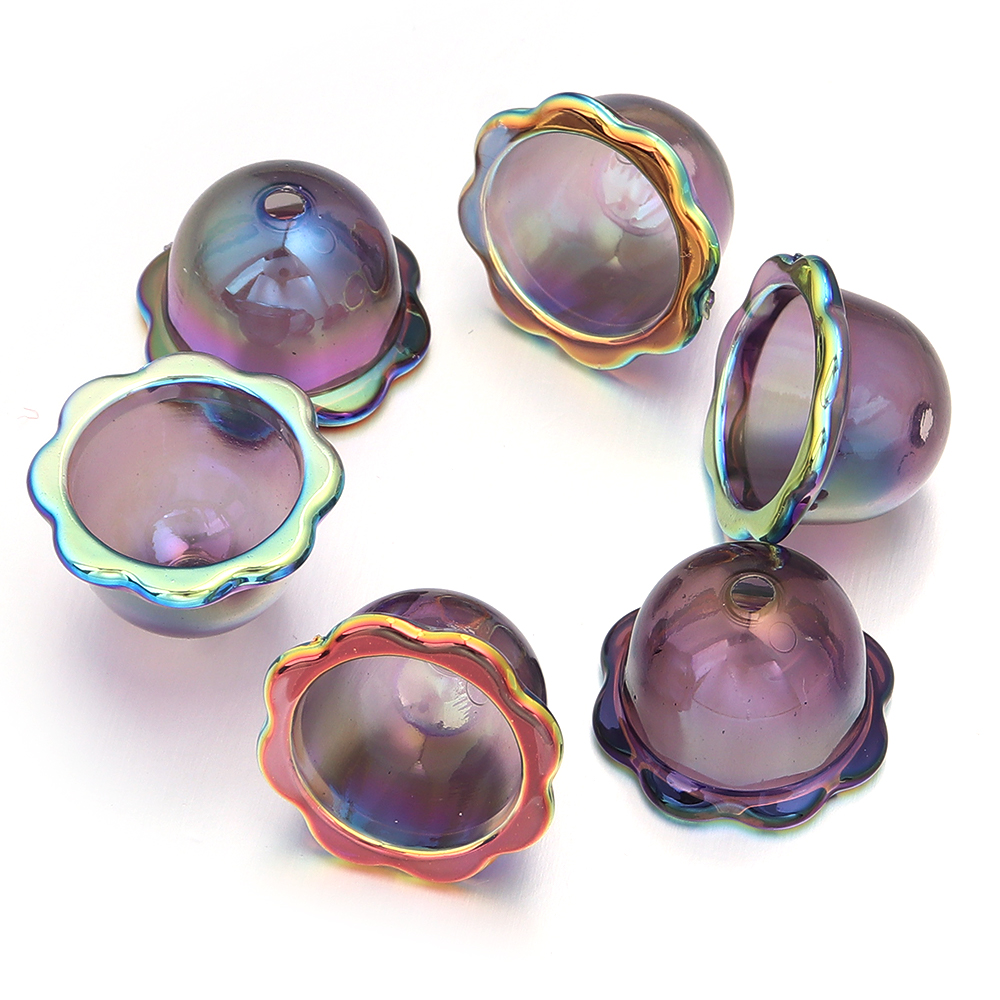Phone Accessories Beads - 6pcs Transparent Wind Bell Beads Colorful