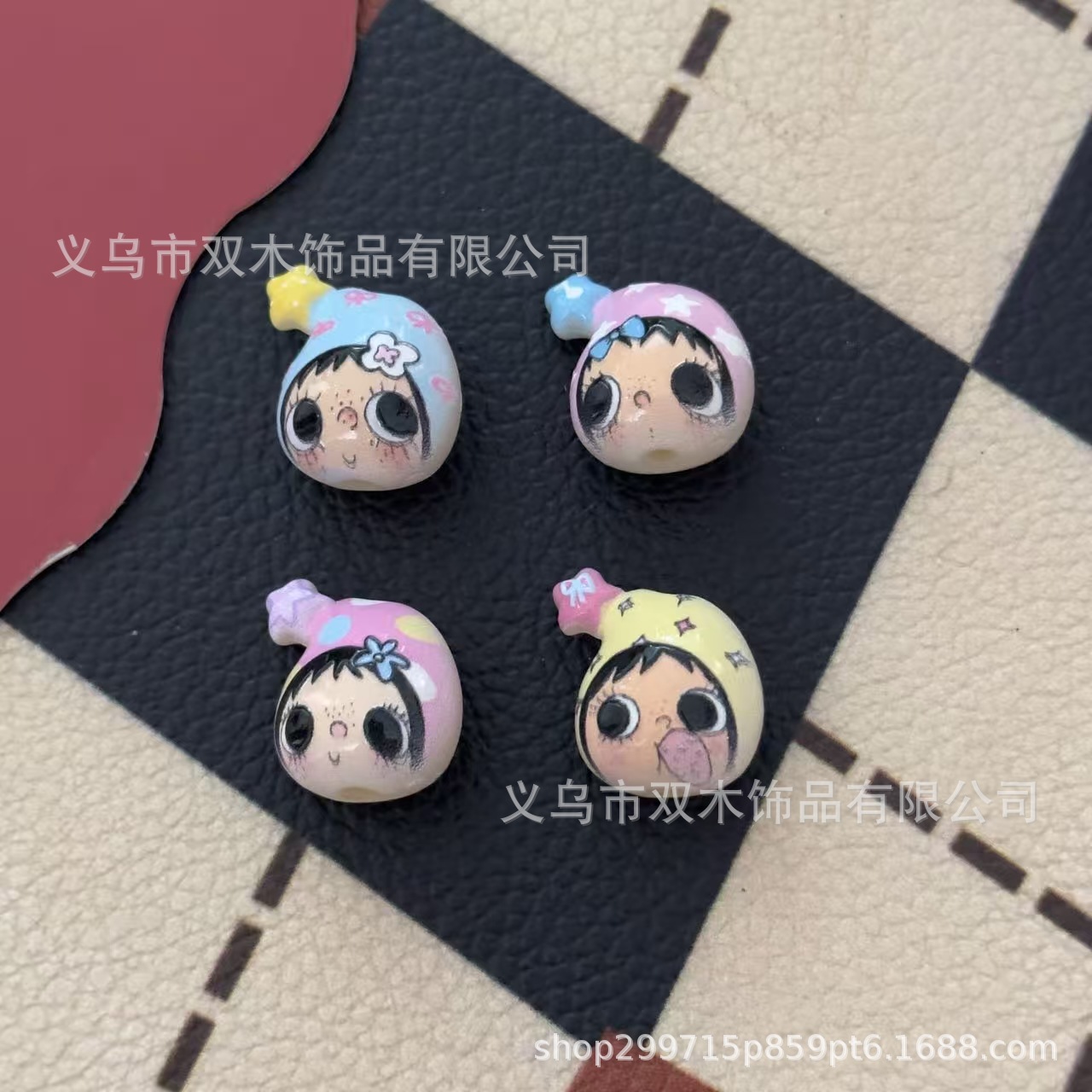 10pcs printed relief star hat  - Phone Accessories Beads recension och pris