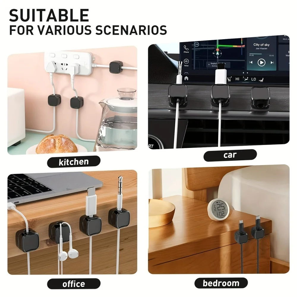 36/16/8/3 PCS Magnetic Cable C - Cable Organizer Magnetic recension och pris