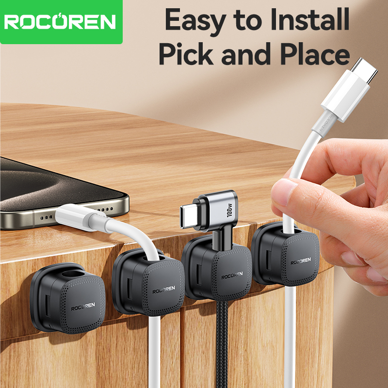ROCOREN 30PCS Magnetic Cable O - Cable Organizer Magnetic recension och pris