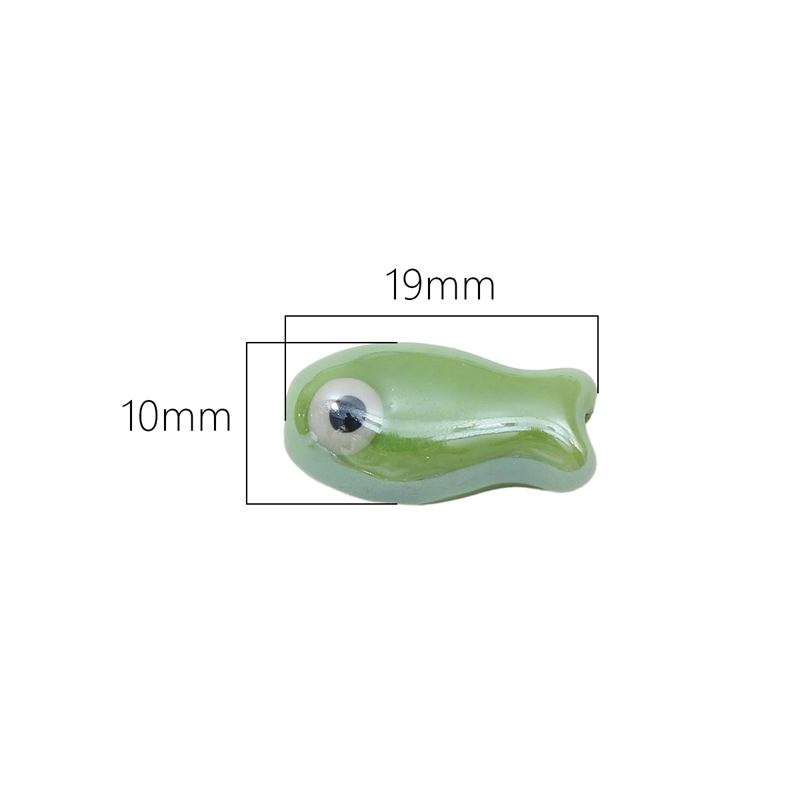 10Pcs Vintage Fish Ceramic Bea - Phone Accessories Beads recension och pris