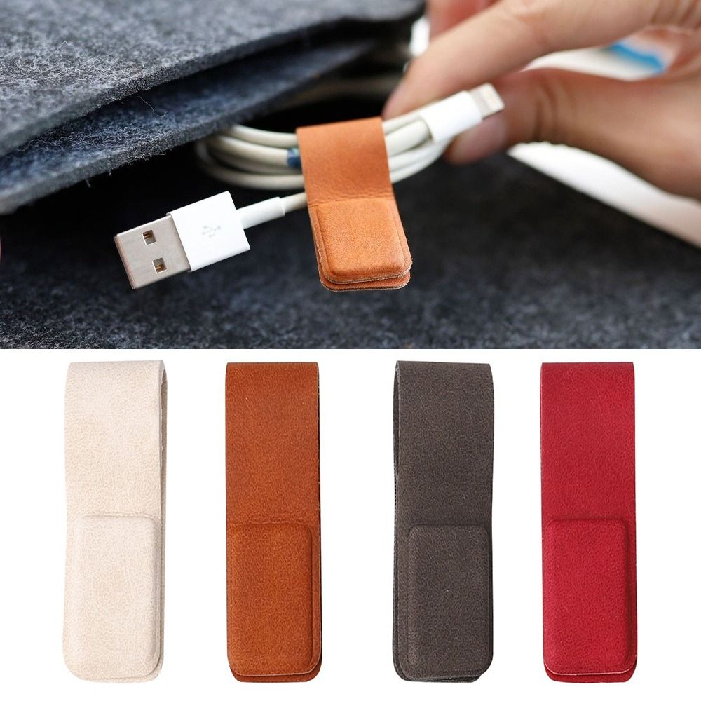 New Leather Earphone Cable Cli - Cable Organizer Magnetic recension och pris