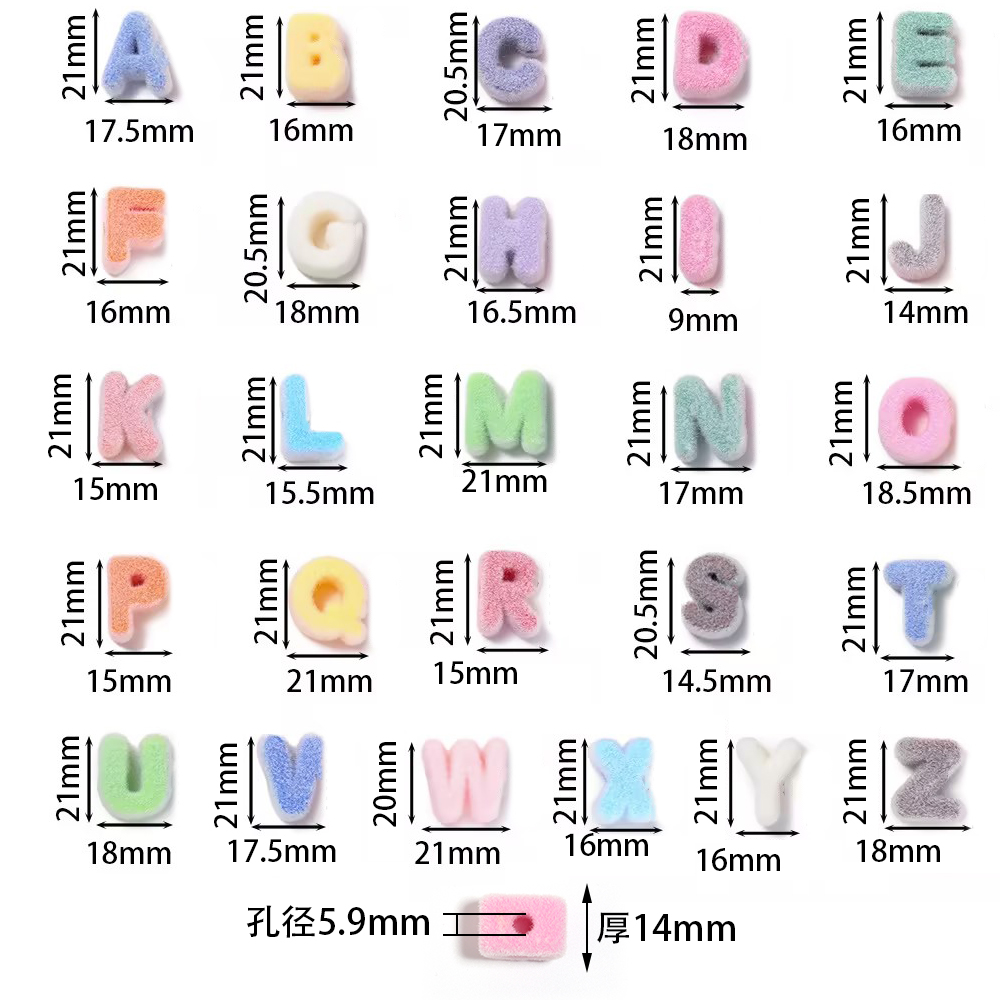 6pcs Random Mixed Color Flocke - Phone Accessories Beads recension och pris