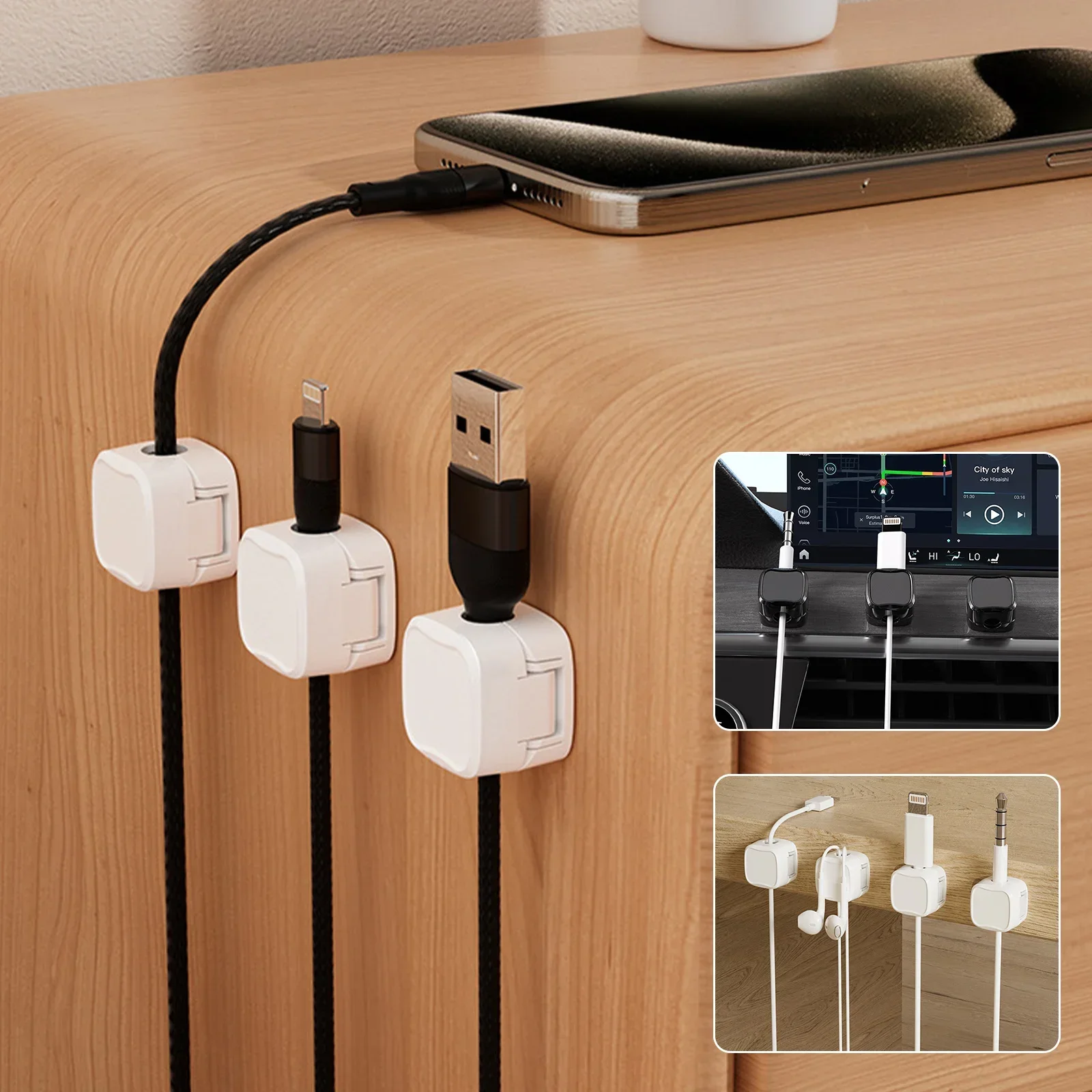 24/6PCS Magnetic Cable Organis - Cable Organizer Magnetic recension och pris