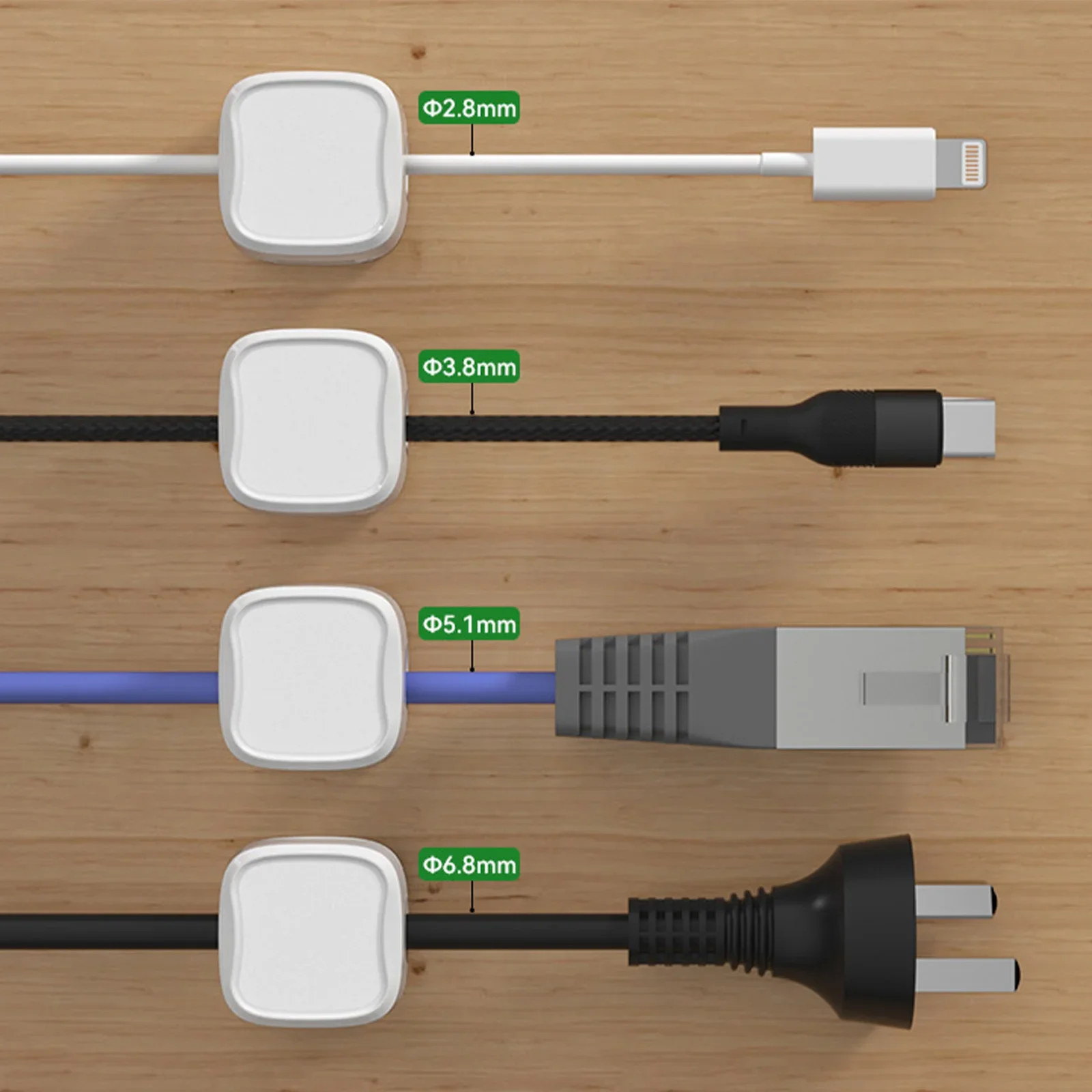 24/6PCS Magnetic Cable Organis - Cable Organizer Magnetic recension och pris