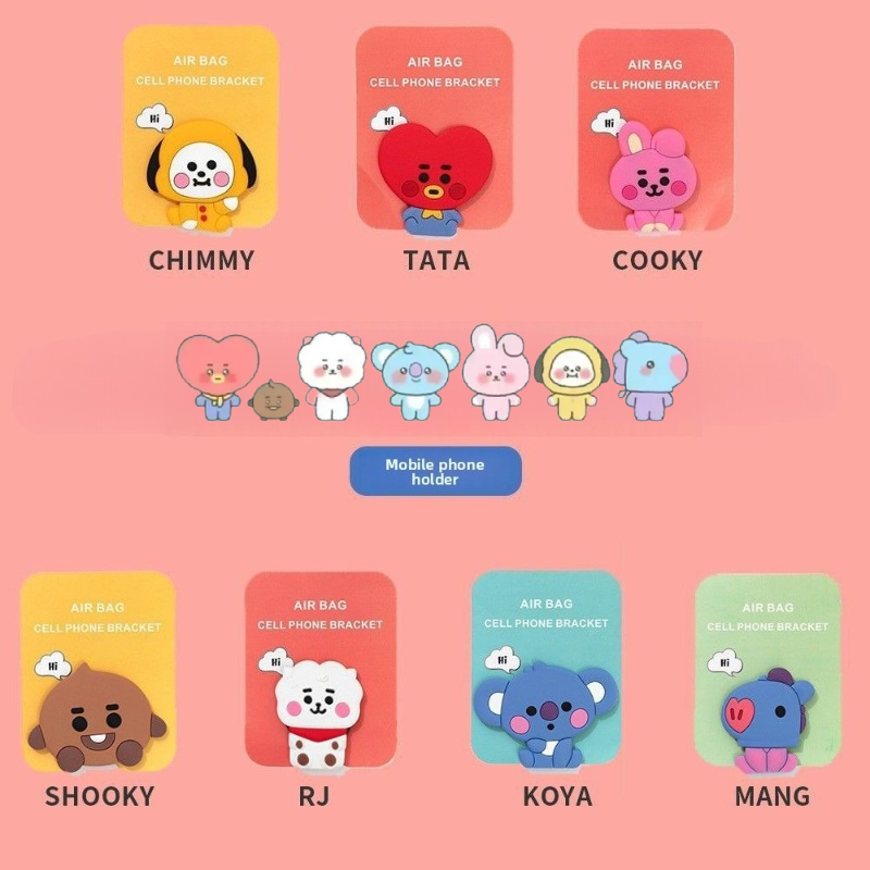BT21cartoon cute silicone hand - Phone Accessories Wholesale recension och pris