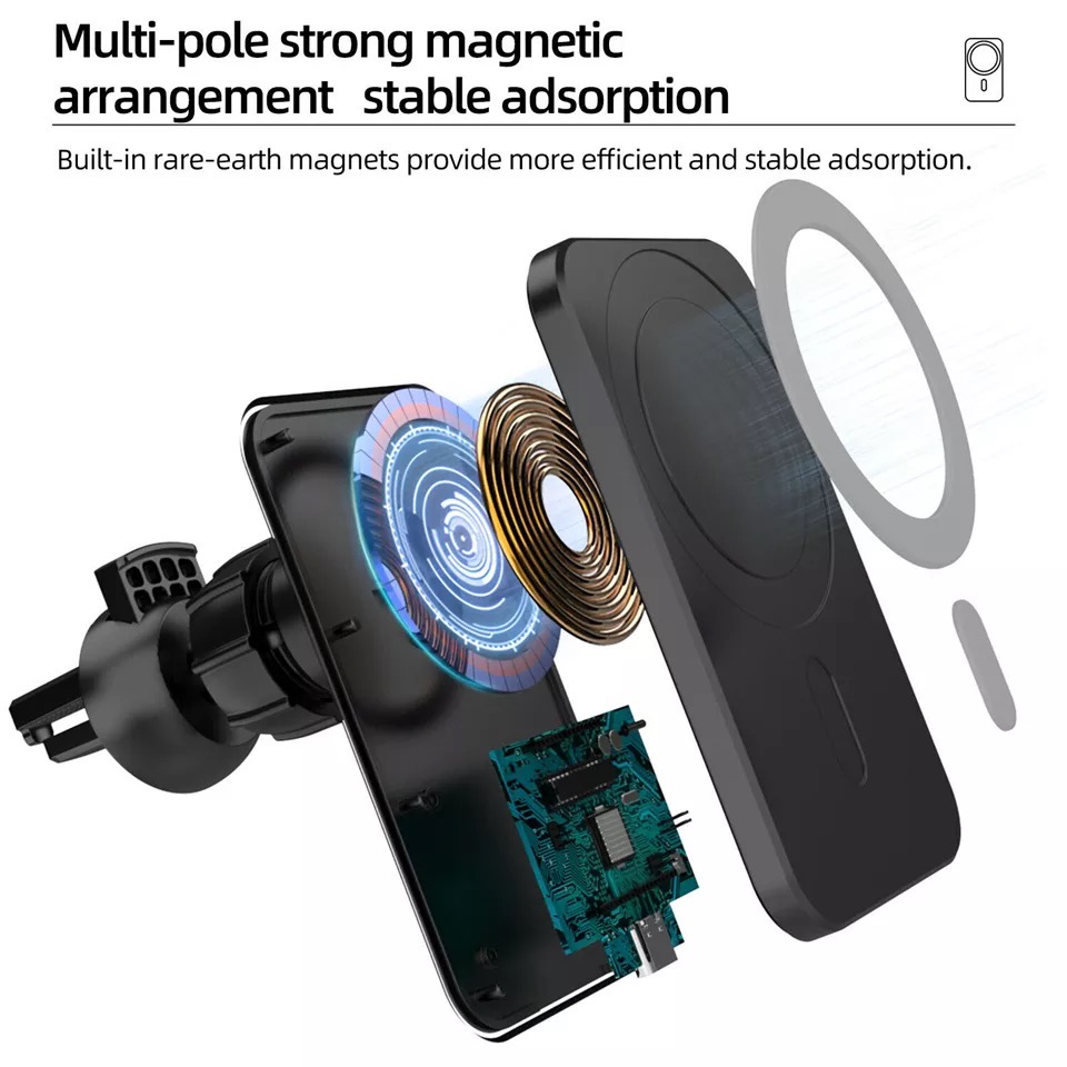 Wireless Charger Magnetic Car  - Cable Organizer Magnetic recension och pris