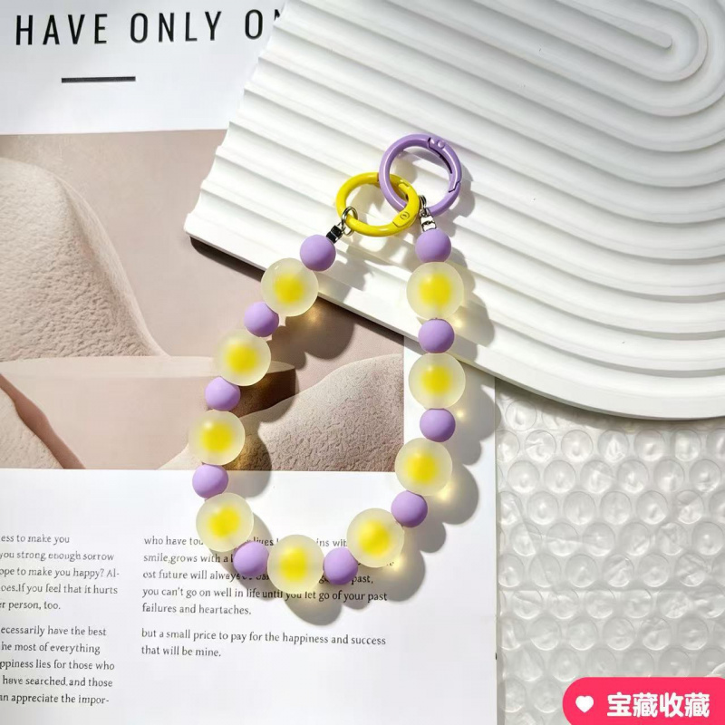 Colorful Rainbow Frosted Beade - Phone Accessories Beads recension och pris