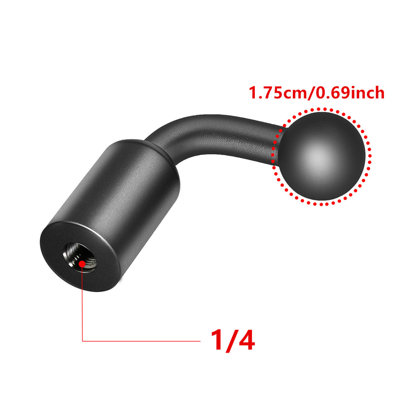 Aluminum Alloy 17mm Ball for H - Selfie Stick Tripod recension och pris