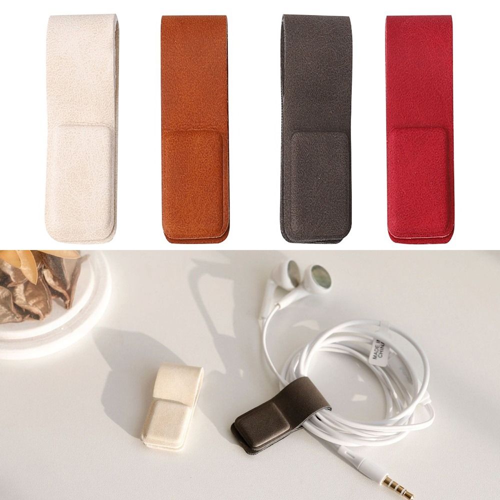 New Leather Earphone Cable Cli - Cable Organizer Magnetic recension och pris