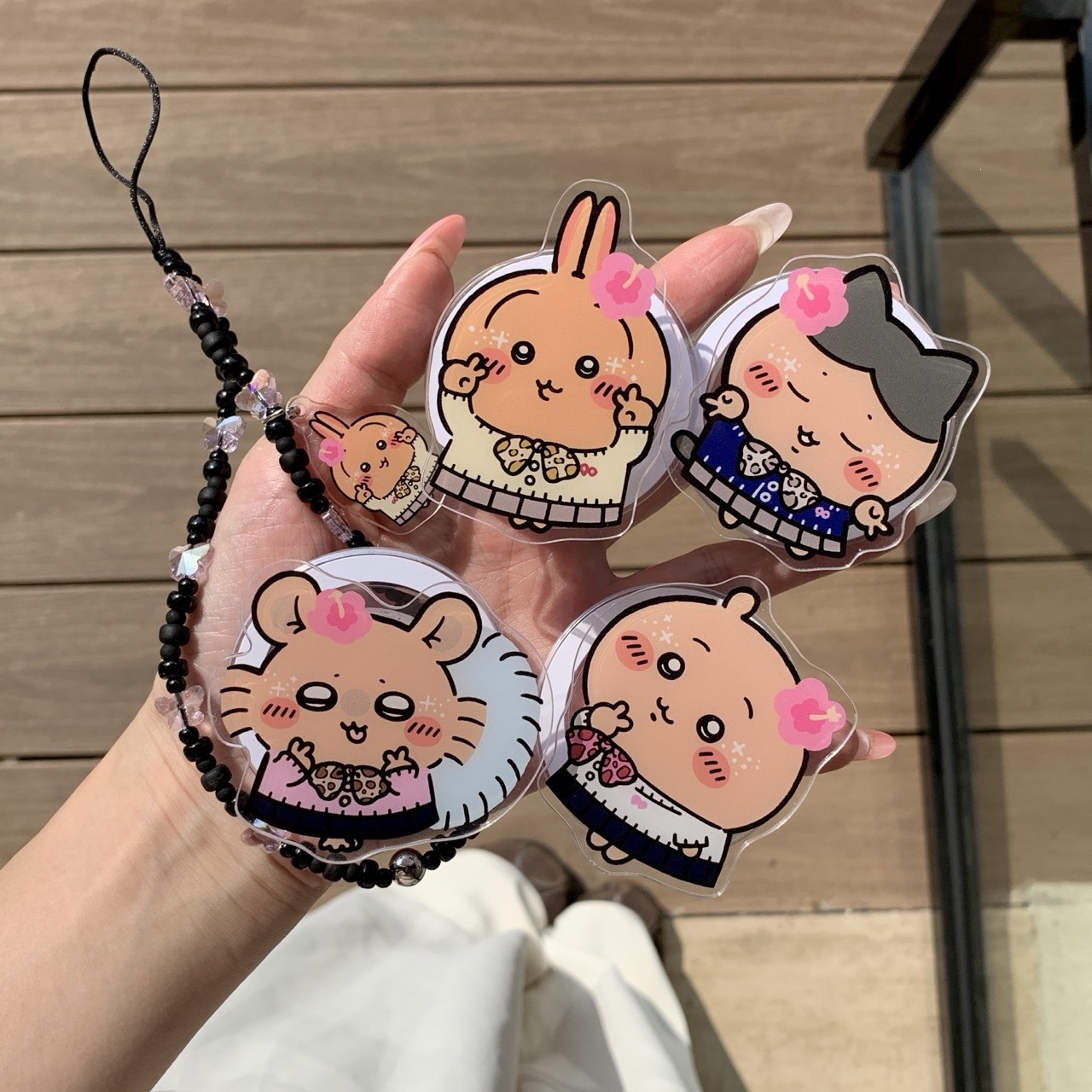 Cute Usagi Hachiware Acrylic P - Phone Accessories Beads recension och pris