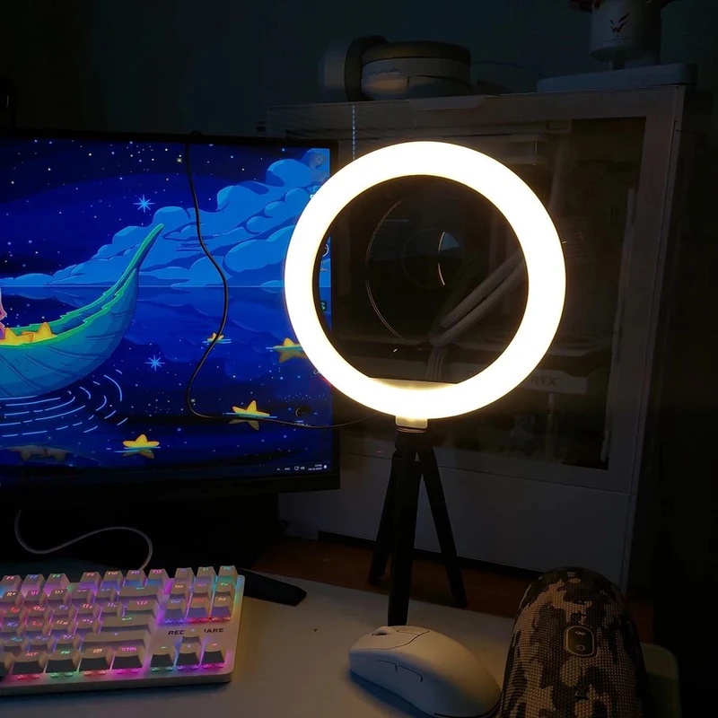 Desiontal 26cm Ring Light with - Selfie Stick Tripod recension och pris