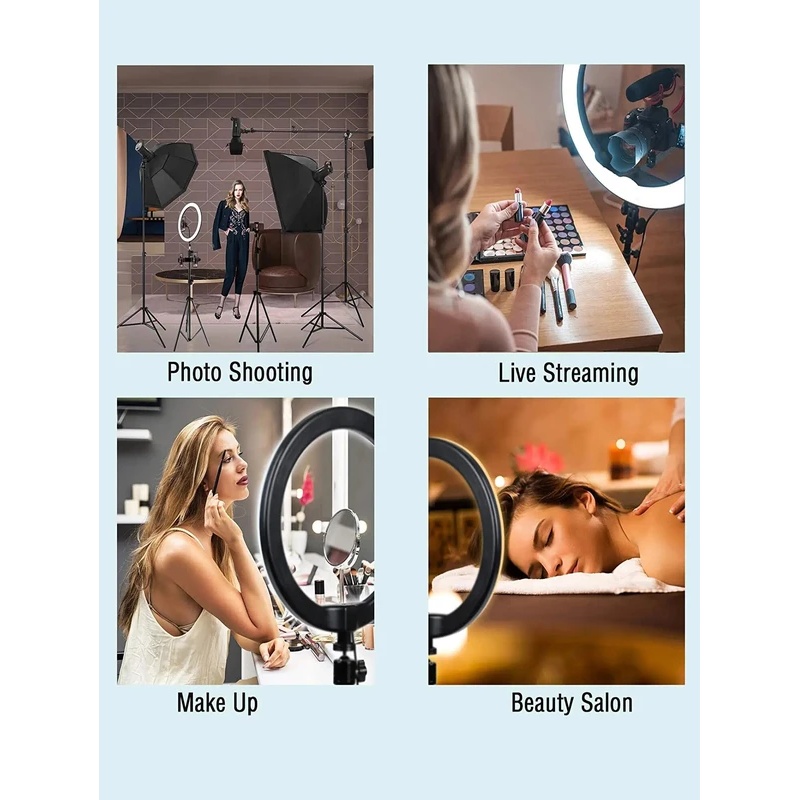 Desiontal 26cm Ring Light with - Selfie Stick Tripod recension och pris