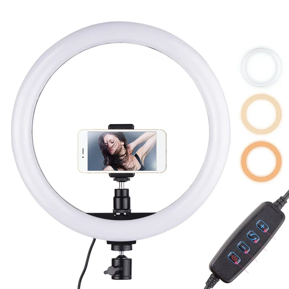 Ring Light Dimmable LED Studio - Selfie Stick Tripod recension och pris