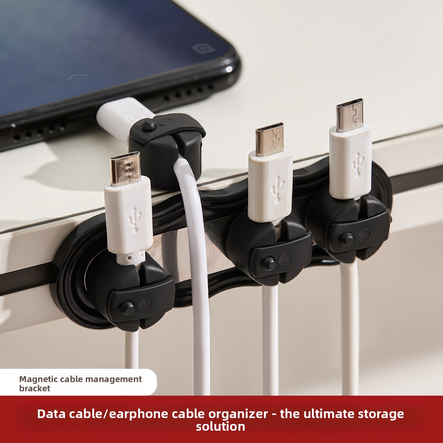 Magnetic Self-adhesive Cable O - Cable Organizer Magnetic recension och pris