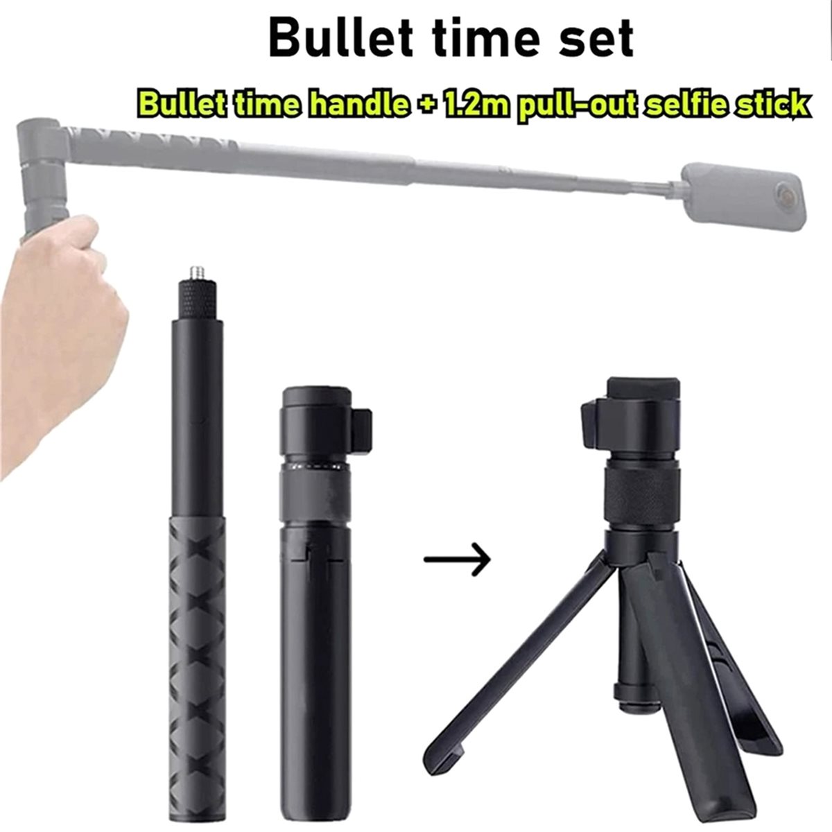 N05R Rotary Handle Desktop Tri - Selfie Stick Tripod recension och pris