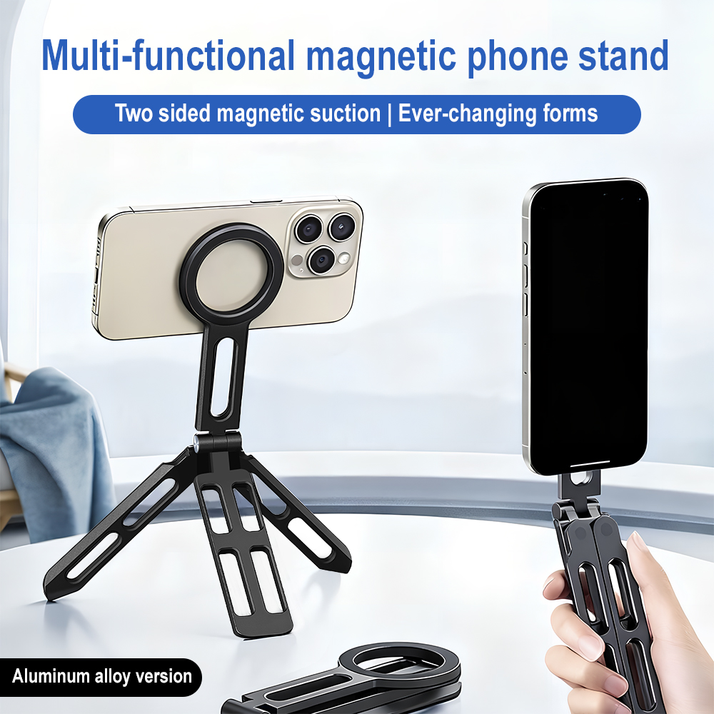 Magnetic Phone Holder Four-axi - Selfie Stick Tripod recension och pris